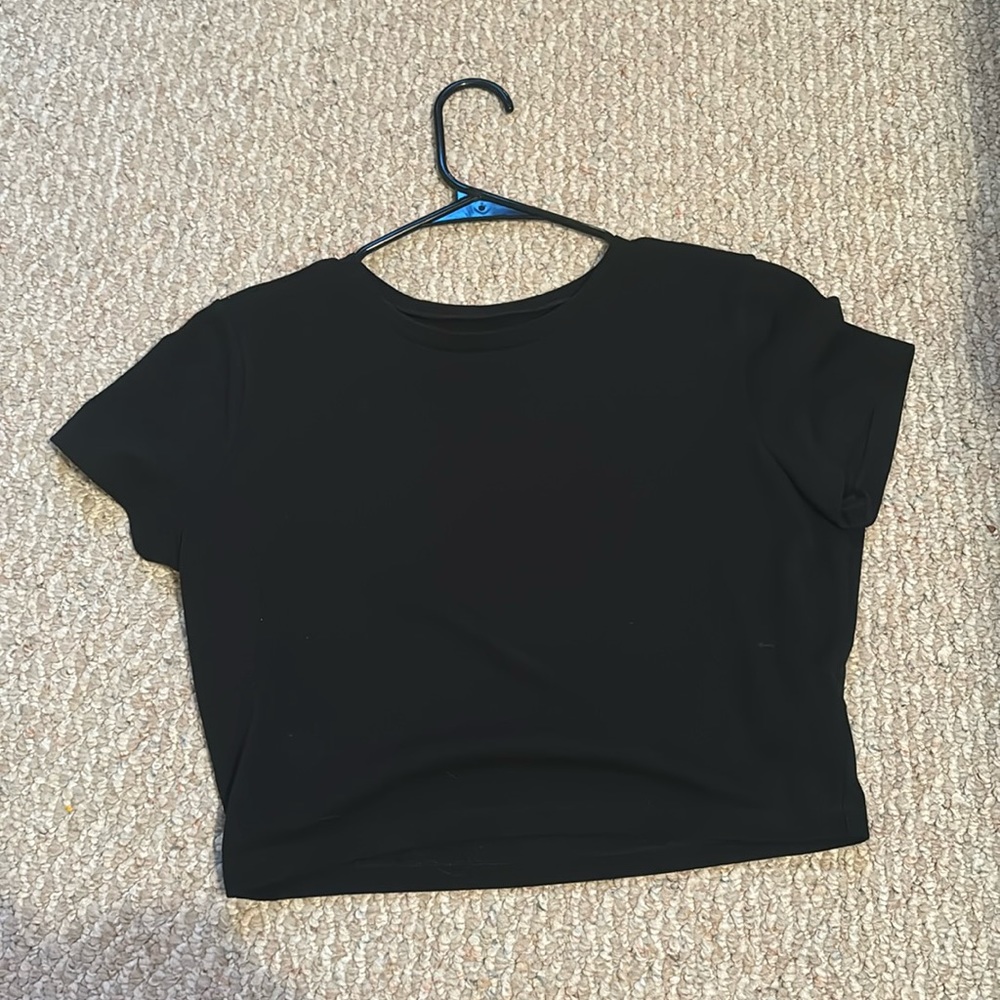 Large black cropped t-shirt, Target